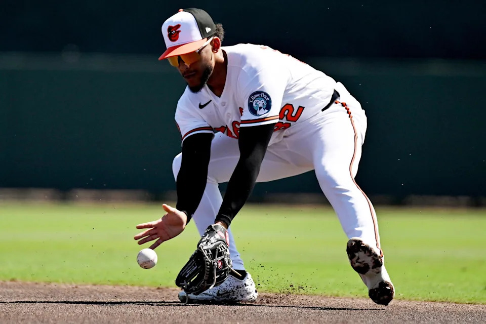 Baltimore Orioles Utility Player Jeremiah Jackson (82) | © Jonathan Dyer-Imagn Images