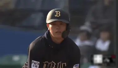 Orix The Buffaloes player Ryo Ota © Pacific League TV