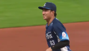 Saitama Seibu Lions player Shinya Hasegawa © Pacific League TV