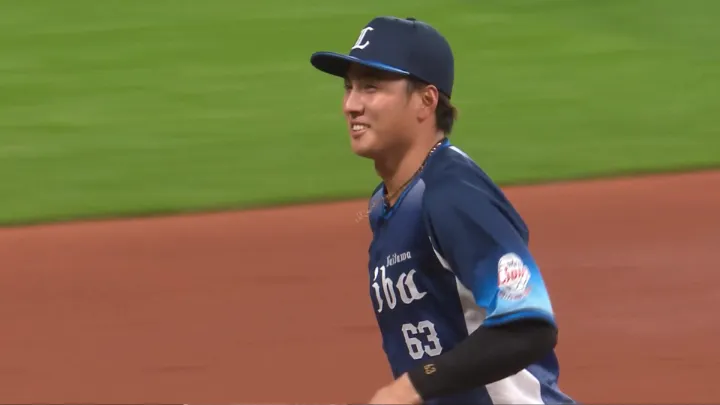 Saitama Seibu Lions player Shinya Hasegawa © Pacific League TV