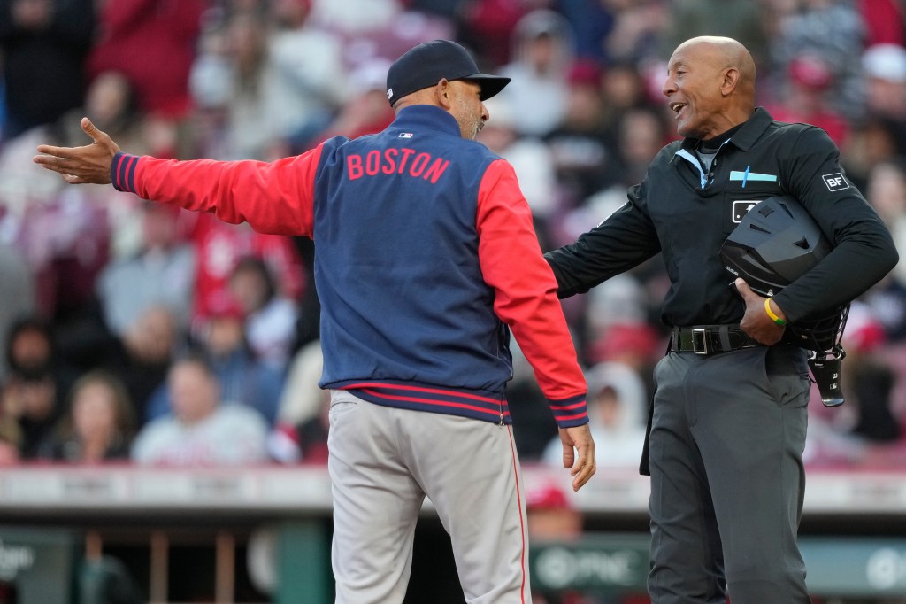 Story erupts, Cora ejected in chaotic, ABS-fueled extra-inning Red Sox loss