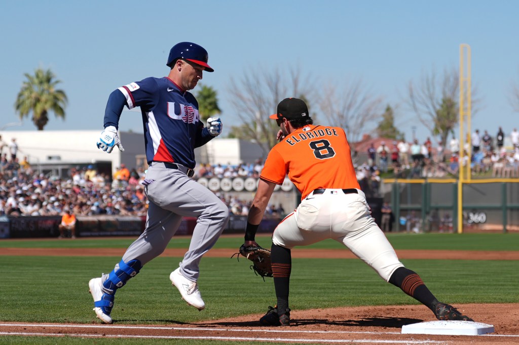 What Team USA's Bryce Harper, Aaron Judge told SF Giants' Bryce Eldridge