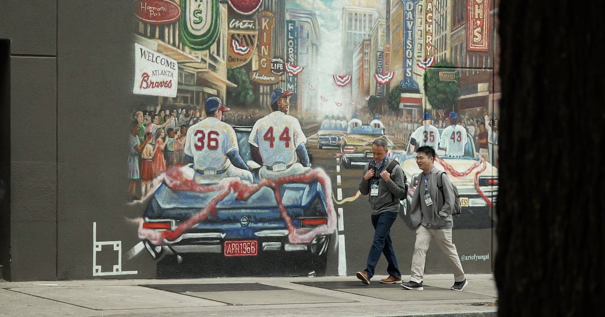 Mural in Downtown Atlanta celebrates Braves’ 60 years in city