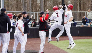 The Bard College baseball team shut out CCNY in Game 1, and completed a comeback in Game 2, 15-7, on Sunday afternoon. Photo: Will Hernandez