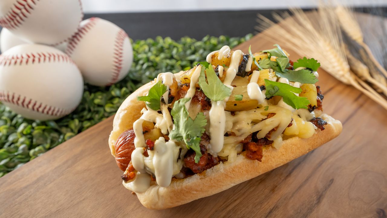 Al pastor hot dog
