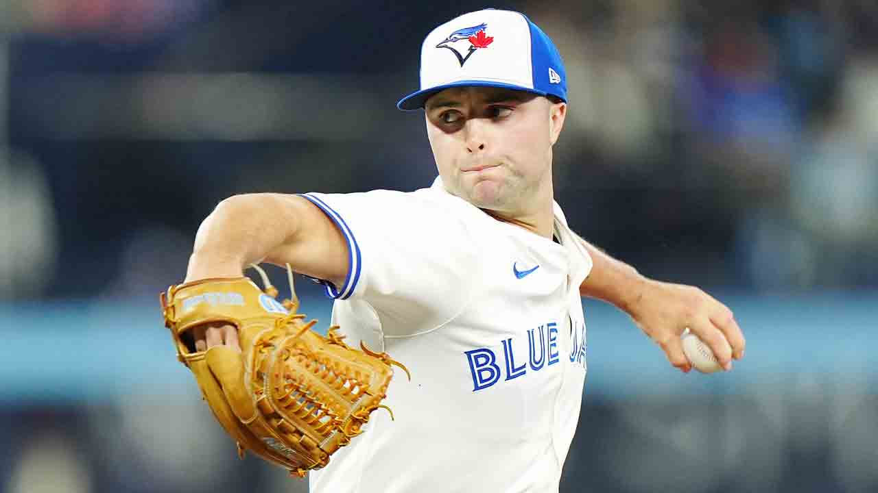 Blue Jays' Fluharty exits vs. Athletics after being hit by two comebackers