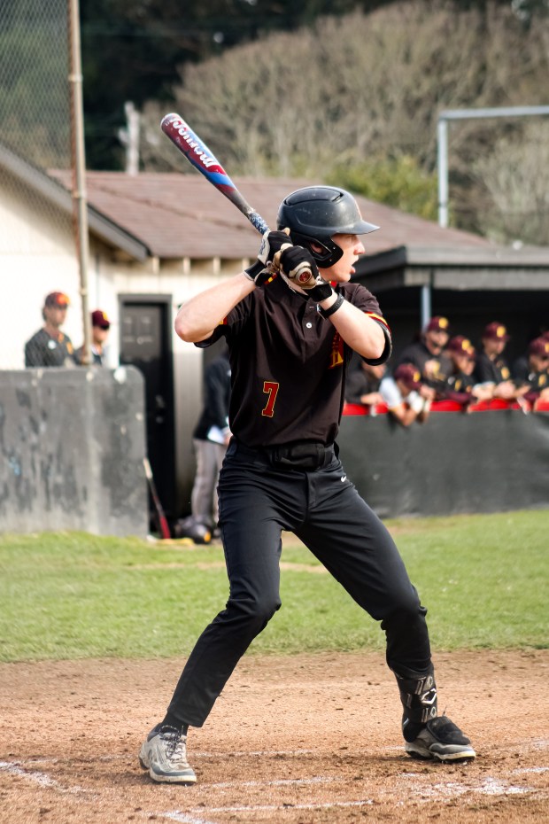 Ryan Naillon ready at the plate for Redwoods. (Quick Flics by Jackson)