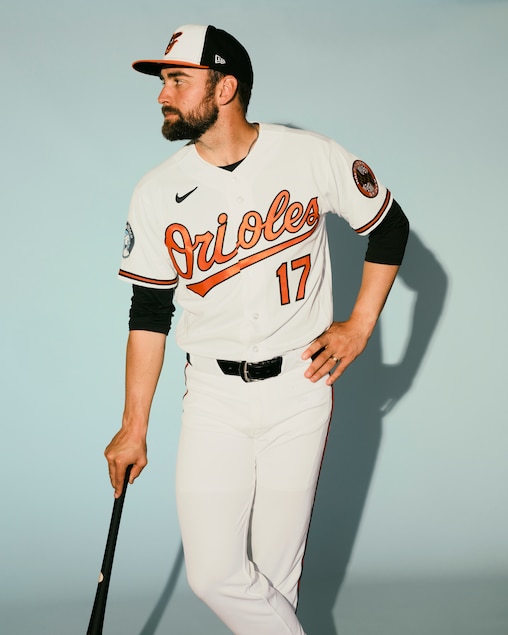 Baltimore Orioles outfielder Colton Cowser poses for a portrait during the Baltimore Orioles media day on Wednesday morning, February 18, 2026 at Ed Smith Stadium in Sarasota, Florida.