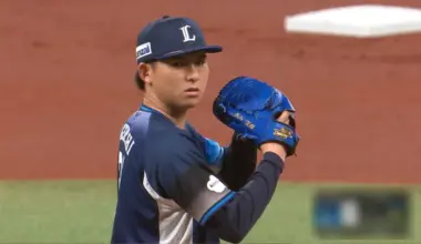 Saitama Seibu Lions pitcher Natsuki Takeuchi Takeuchi © Pacific League TV