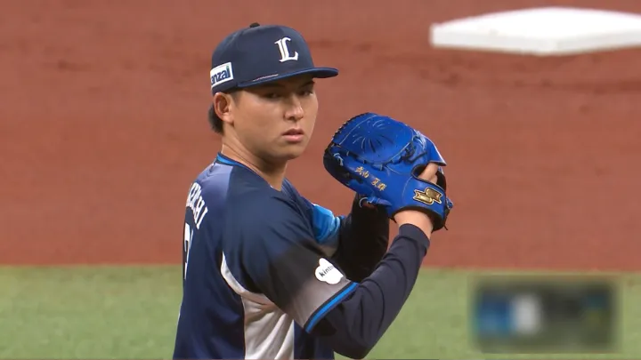 Saitama Seibu Lions pitcher Natsuki Takeuchi Takeuchi © Pacific League TV