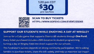 Support District 65 community day at Wrigley Field via fundraiser