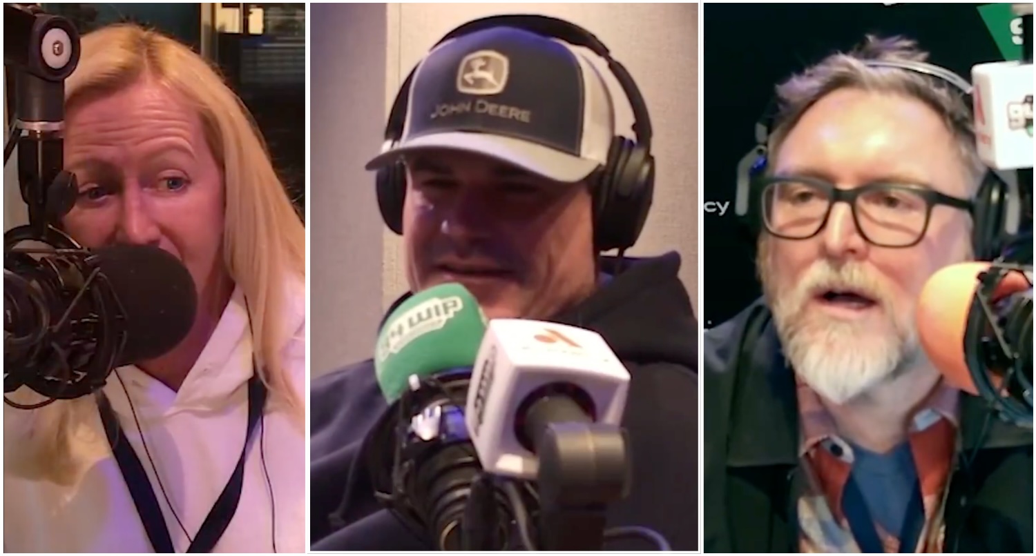 Phillies commentator Ben Davis cur himself with a chainsaw