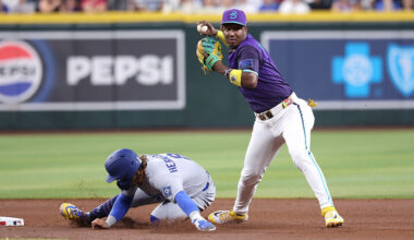 Geraldo Perdomo #2 of the Arizona Diamondbacks...