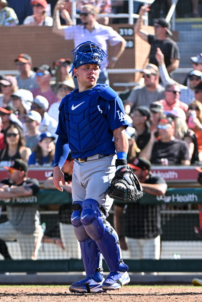 Dodgers catcher Dalton Rushing