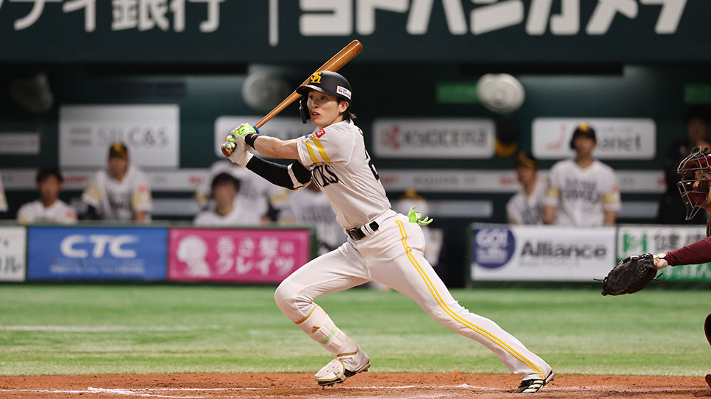 Fukuoka Softbank Hawks player Ukyo Shuto *Photo taken in 2025 [Provided by the team]