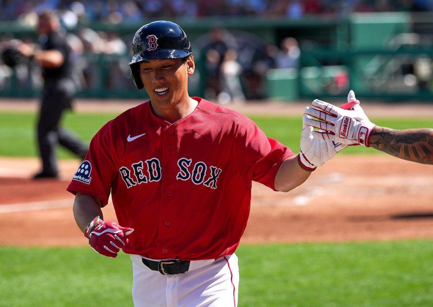 Masataka Yoshida was 4 for 7 with three doubles and three RBIs over the final two Grapefruit League games.