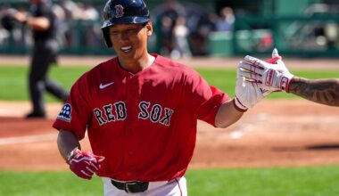 Masataka Yoshida was 4 for 7 with three doubles and three RBIs over the final two Grapefruit League games.