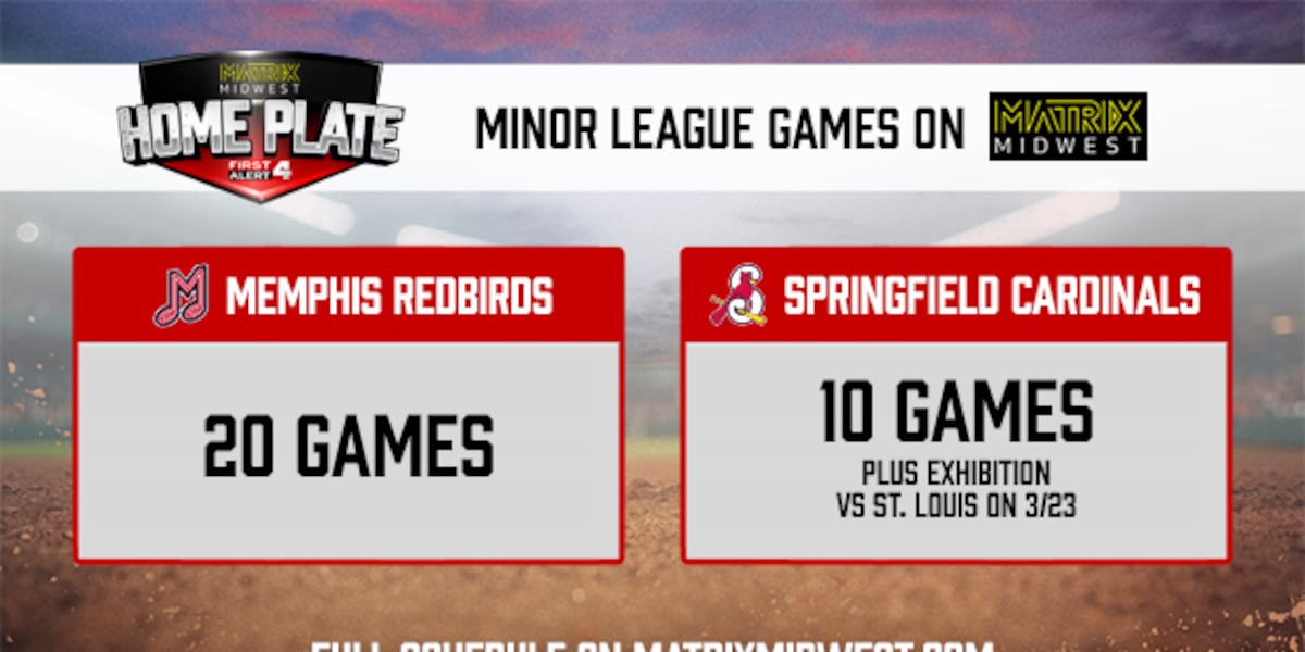Matrix Midwest to air Memphis Redbirds and Springfield Cardinals games
