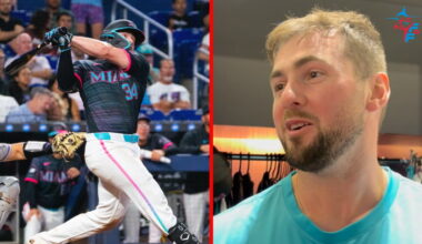 Liam Hicks 'trying to become an all-around player' with added power - Miami Marlins Videos