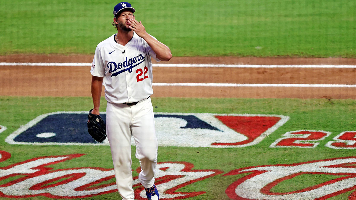 National League pitcher Clayton Kershaw (22) of the Los Angeles Dodgers leaves the game during the first inning during the 2025 MLB All Star Game at Truist Park. Mandatory Credit: Jordan Godfree-Imagn Images