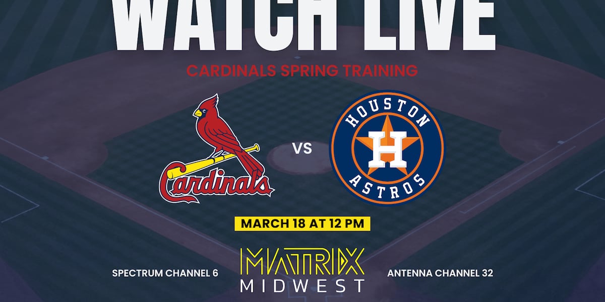 Watch the Cardinals play the Houston Astros live on Matrix Midwest!