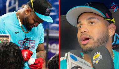 Former minor league home run champ Deyvison De Los Santos excited for Marlins debut - Miami Marlins Videos