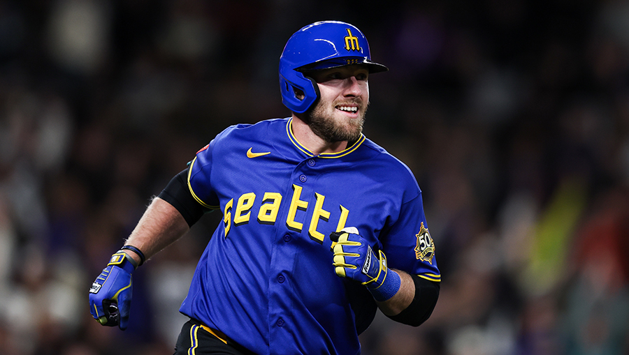 Seattle Mariners Luke Raley...