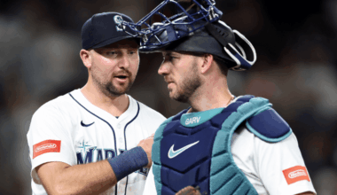 Seattle Mariners catcher Mitch Garver returning as backup to Cal Raleigh, highlighting roster strategy and workload management for the 2026 MLB season.