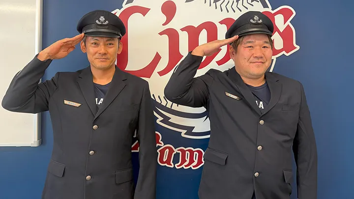 Saitama Seibu Lions players Takumi Takumi Kuriyama Takeya Nakamura (right) [Photo: Provided by the team]