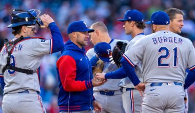 Latz shines as fill-in, Rangers survive 9th inning chaos