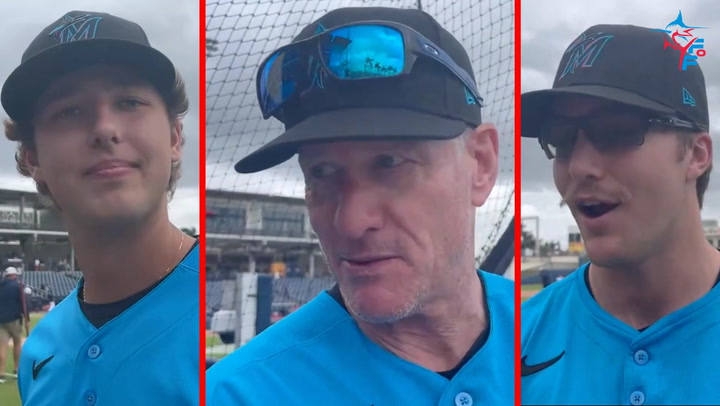 Marlins Spring Breakout postgame interviews: Jeff Conine, Karson Milbrandt, Aiden May - Miami Marlins Minor League Videos