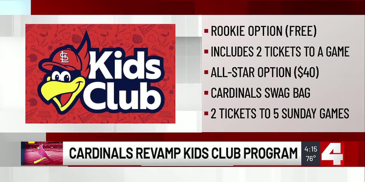 St. Louis Cardinals announce revamped Kids Club sign-ups