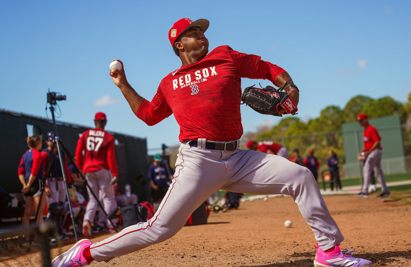 Red Sox prospect Kyson Witherspoon is among the pitchers who will start the season at High-A Greenville.