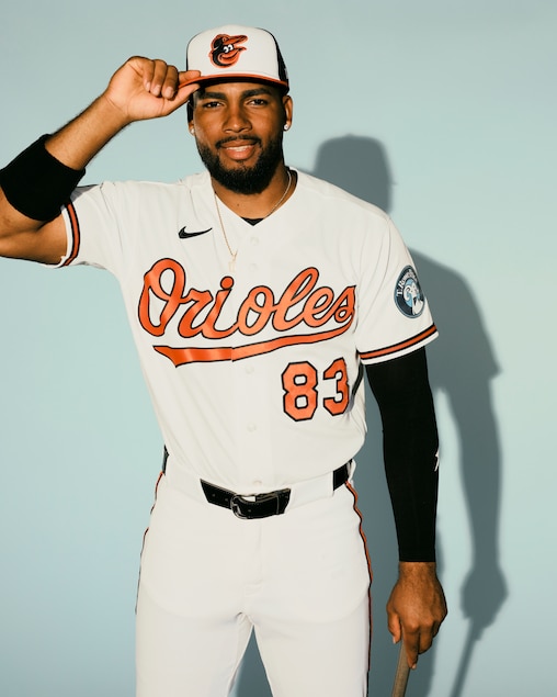 Baltimore Orioles infielder Willy Vasquez poses for a portrait during the Baltimore Orioles media day on Wednesday morning, February 18, 2026 at Ed Smith Stadium in Sarasota, Florida.