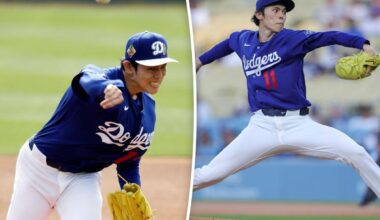 Dodgers Roki Sasaki makes regular season debut vs. Guardians