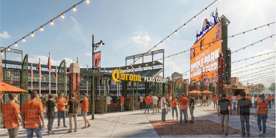 Orioles begin construction on Flag Court bar that will open midseason