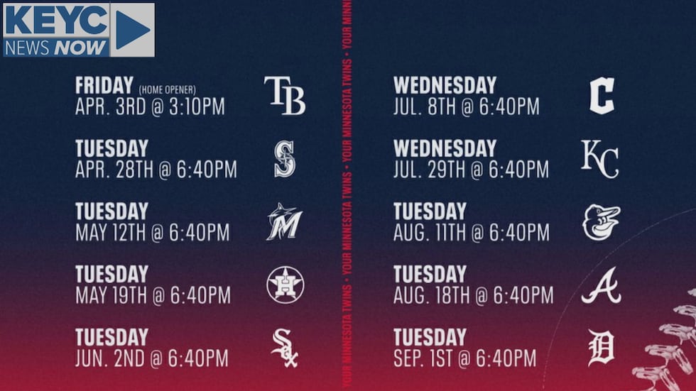 For the second year in a row, KEYC will be your local home for Twins baseball this season.