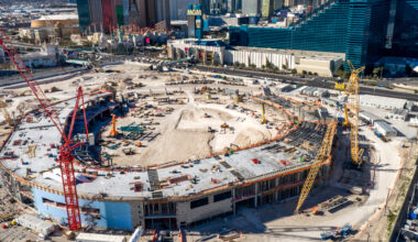 Iconic new $2 billion MLB stadium structure rises from the sand in just weeks ahead of 2028 target opening