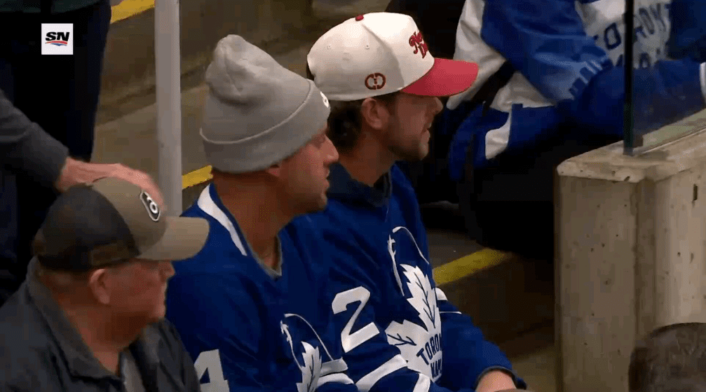 Blue Jays’ George Springer, Ernie Clement sit in wrong seats at Leafs game
