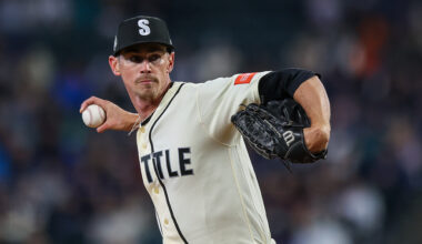 Seattle Mariners Emerson Hancock March 2026 Guardians...