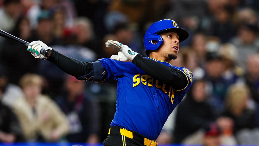 Seattle Mariners Leo Rivas...