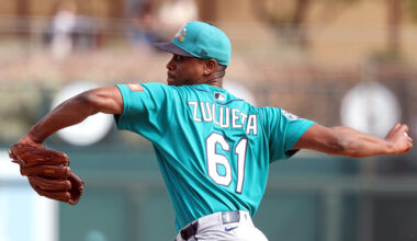 Seattle Mariners Yosver Zulueta 2026 spring training...