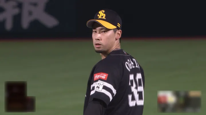 Fukuoka Softbank Hawks pitcher Shuto Ogata © Pacific League TV