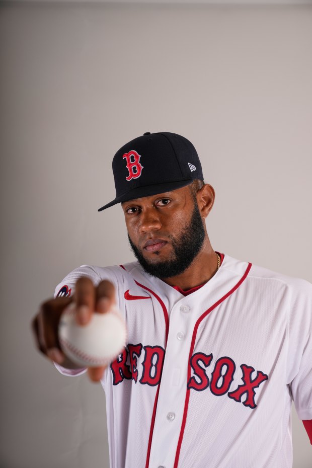 Tayron Guerrero of the Boston Red Sox is having a strong training camp. (AP Photo/Gerald Herbert)