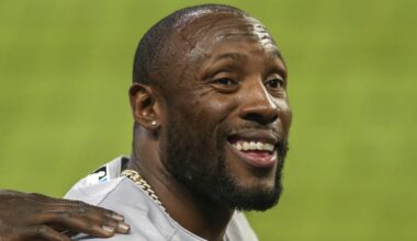 Starling Marte smiles