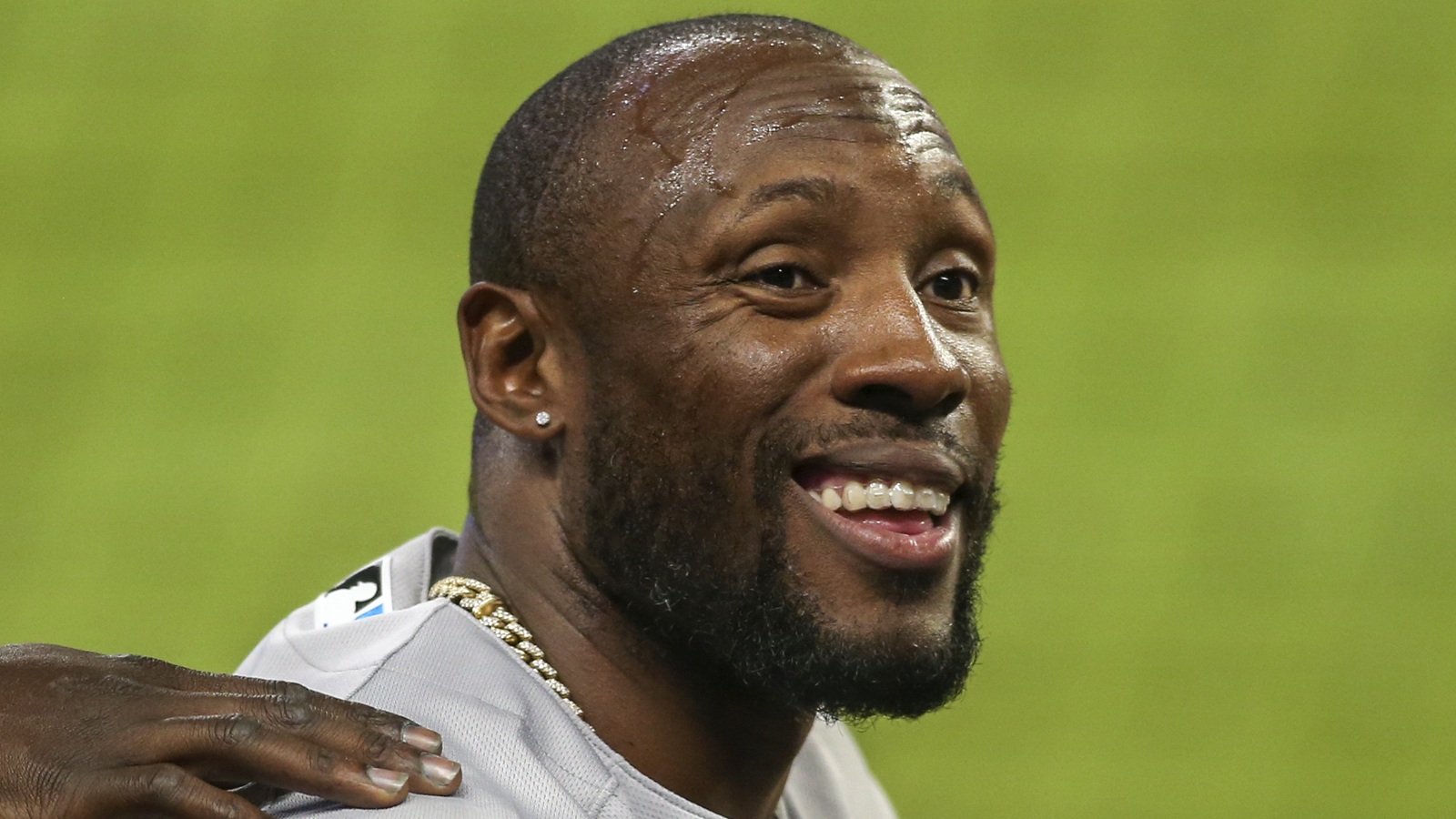 Starling Marte smiles