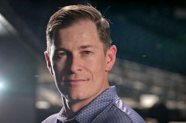 Walker Monfort of the Colorado Rockies poses for a portrait at Coors Field in Denver on Wednesday, March 25, 2026. (Photo by AAron Ontiveroz/The Denver Post)