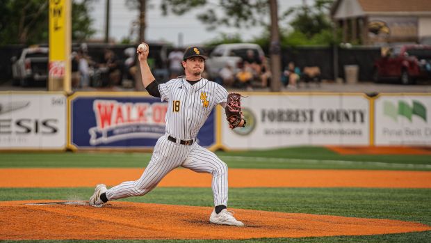 Southern Miss right-hander JB Middleton was selected by the Colorado Rockies in the second round at No. 45 overall of the 2025 MLB Draft on Sunday, July 13, 2025. (Courtesy of Southern Miss Athletics)
