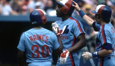 Andre Dawson Expos hat Hall of Fame plaque