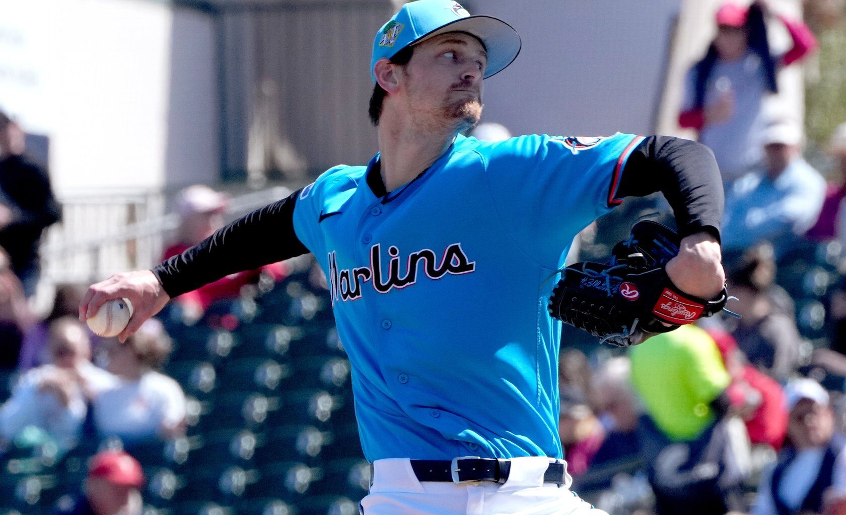 With added weight and familiar battery mate, Adam Mazur impresses - Marlins